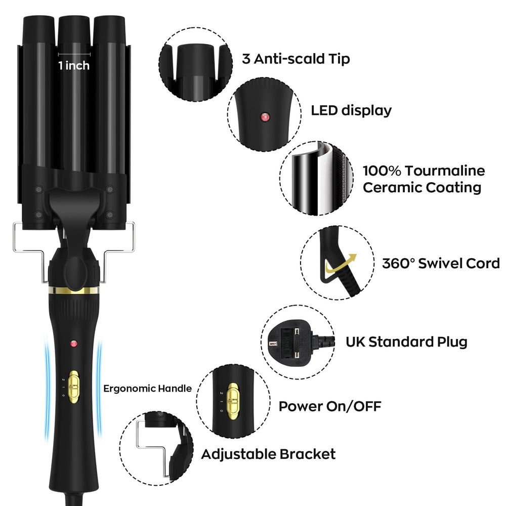 Tubo intercambiable de 1,25 pulgadas de janelove para bucles grandes