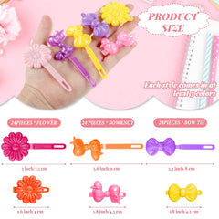 Prendedores Janinka estilo cartoon en colores caramelo para peinados adorables.