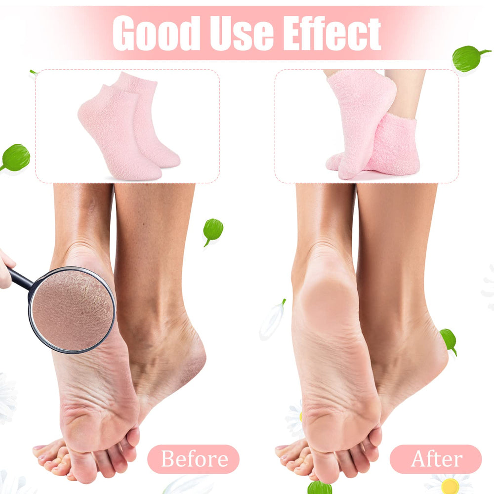 Calcetines Aloe de Janmercy, uso nocturno para pies relajados al despertar