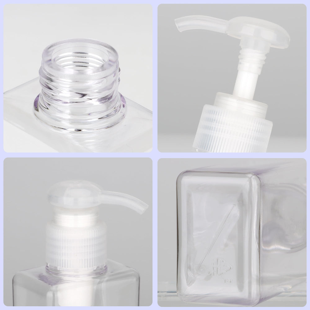 Botella plástica transparente Jansburg de 100 ml para aceites esenciales o lociones.