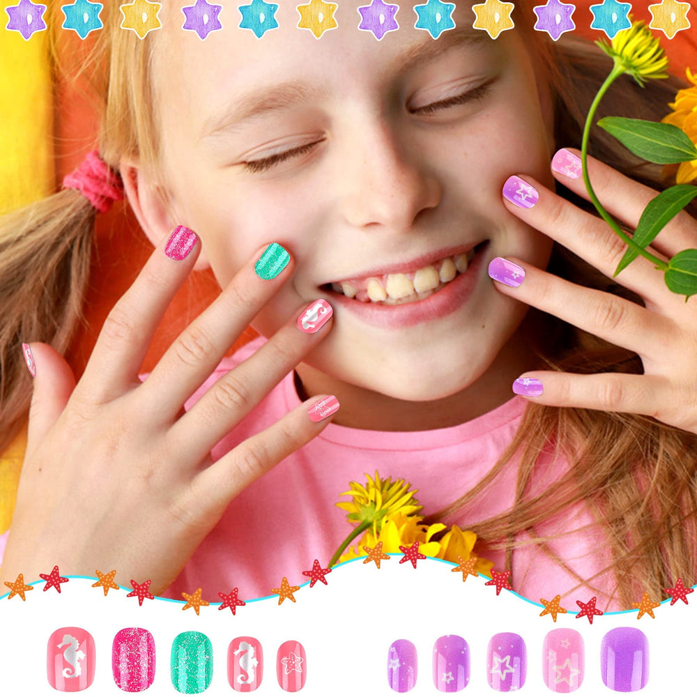Uñas JANYUN resistentes, adecuadas para uso diario en niñas.