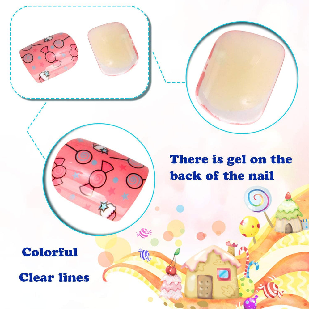 JANYUN uñas con gel preaplicado en la parte posterior para una aplicación rápida.