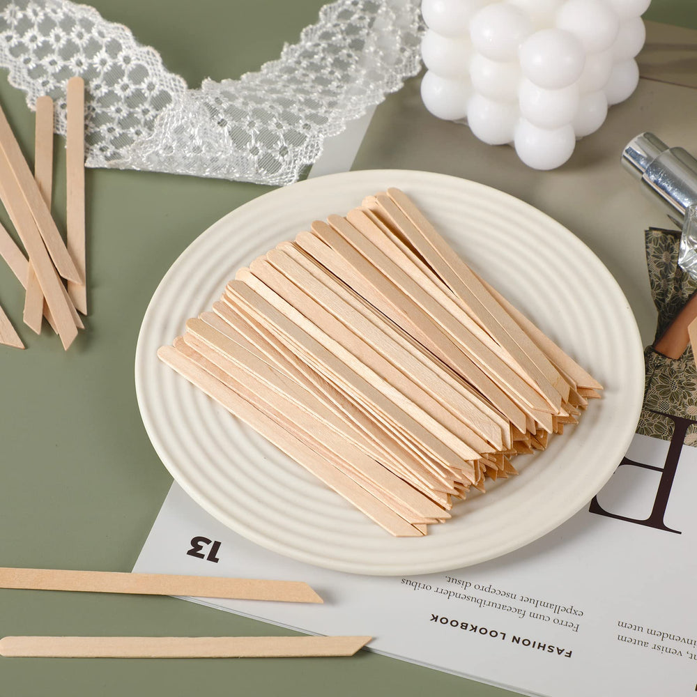 Palitos de madera de abedul de JANYUN, superficie lisa y suave.