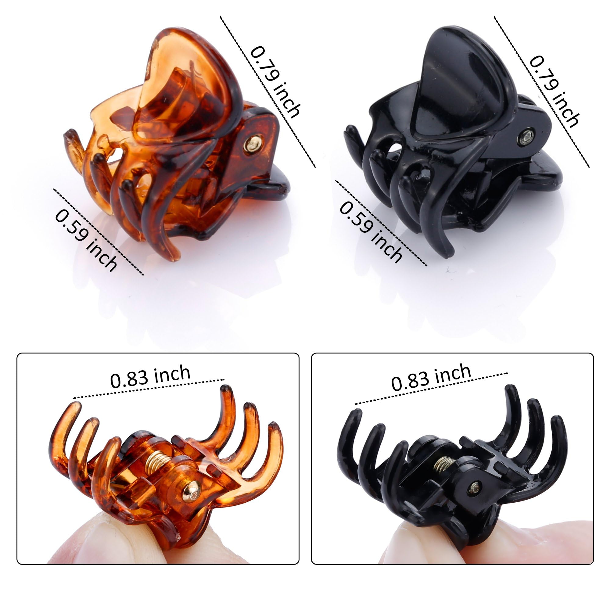 Pinza JANYUN mini agarre firme para mechones pequeños.