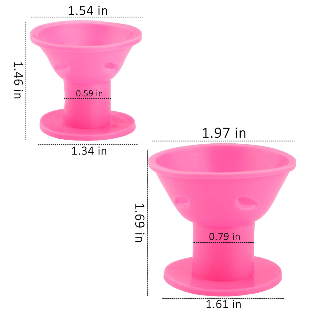 Rouleaux-coiffants silicone petites de JANYUN pour boucles nettes et rapides