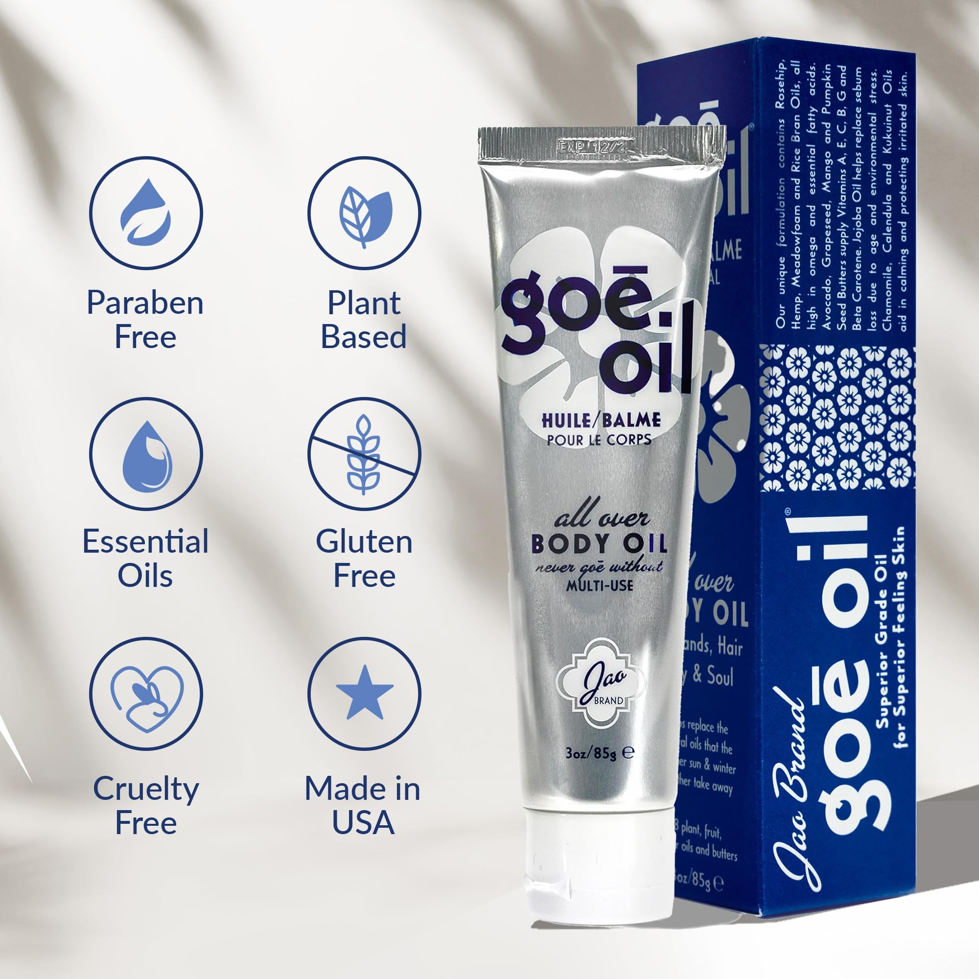 Jao Goē Oil para cabello, revitaliza brillo y controla el encrespamiento.