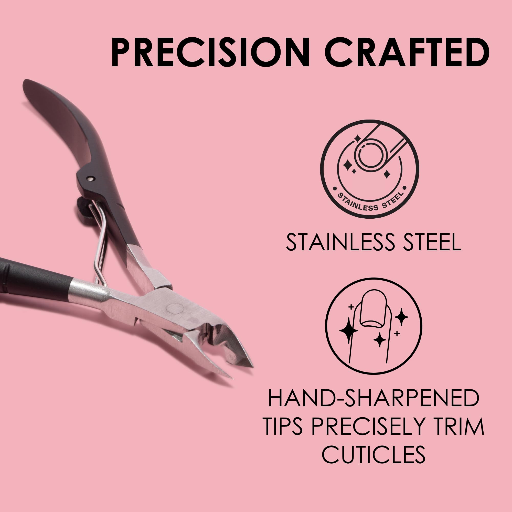 JAPONESQUE Cuticle Nipper Soft Touch acabado tacto suave para manejo cómodo