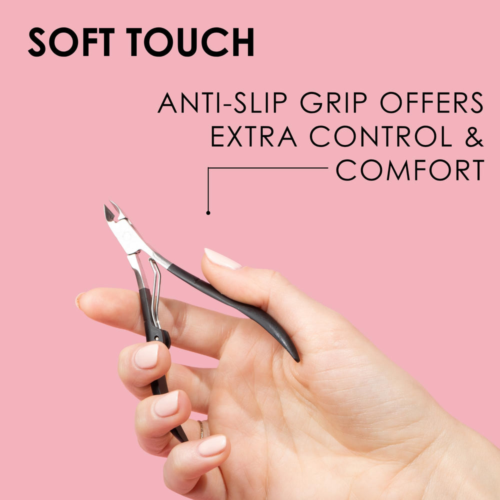 JAPONESQUE Cuticle Nipper Soft Touch diseño ergonómico para uso prolongado