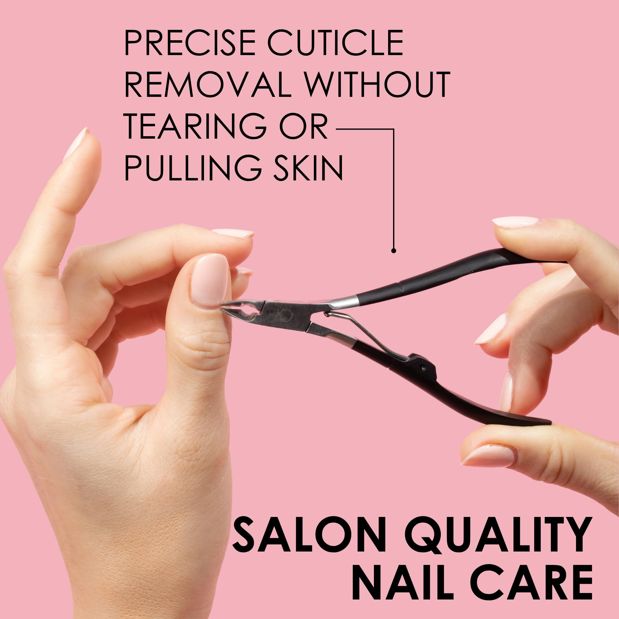 JAPONESQUE Cuticle Nipper Soft Touch ideal para uso doméstico o profesional