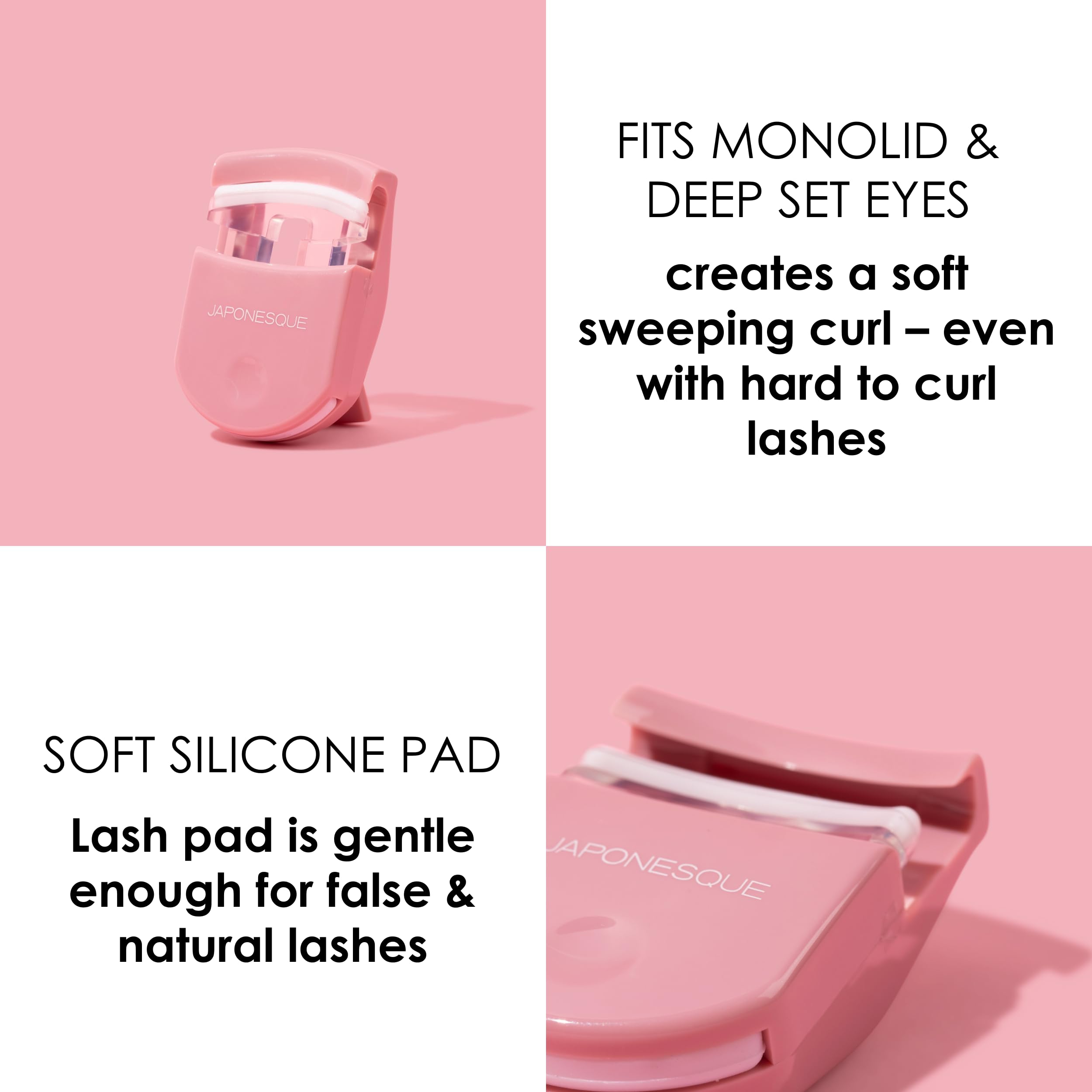 Diseño ergonómico de JAPONESQUE para rizos precisos y cómodos