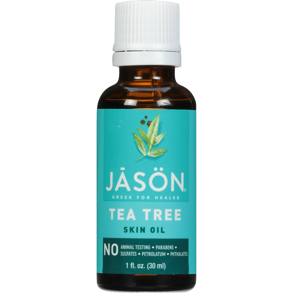 Jason Aceite de árbol de té botella: cuidado suave para la piel.