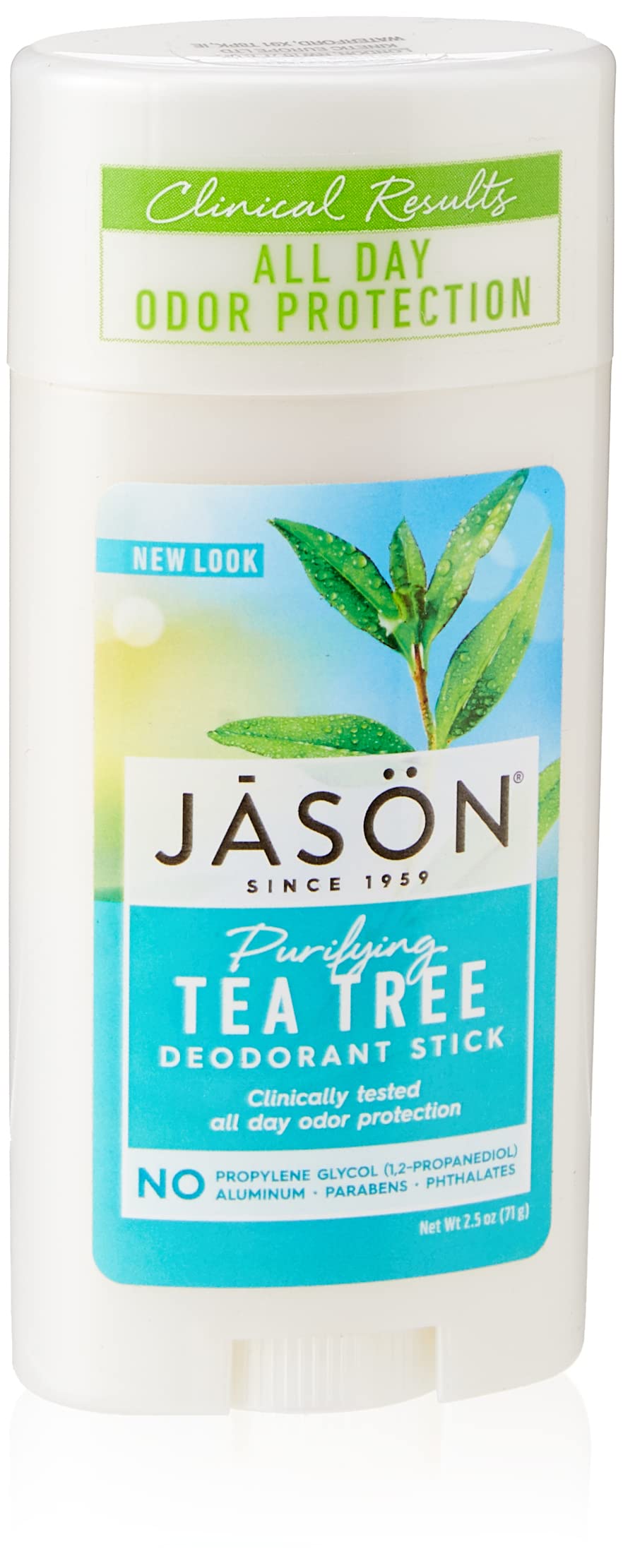 JASON desodorante en barra con árbol de té, protección diaria para las axilas.