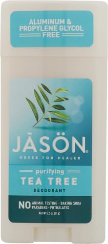 JASON desodorante-stick árbol de té, sensación suave y fresca al aplicar.