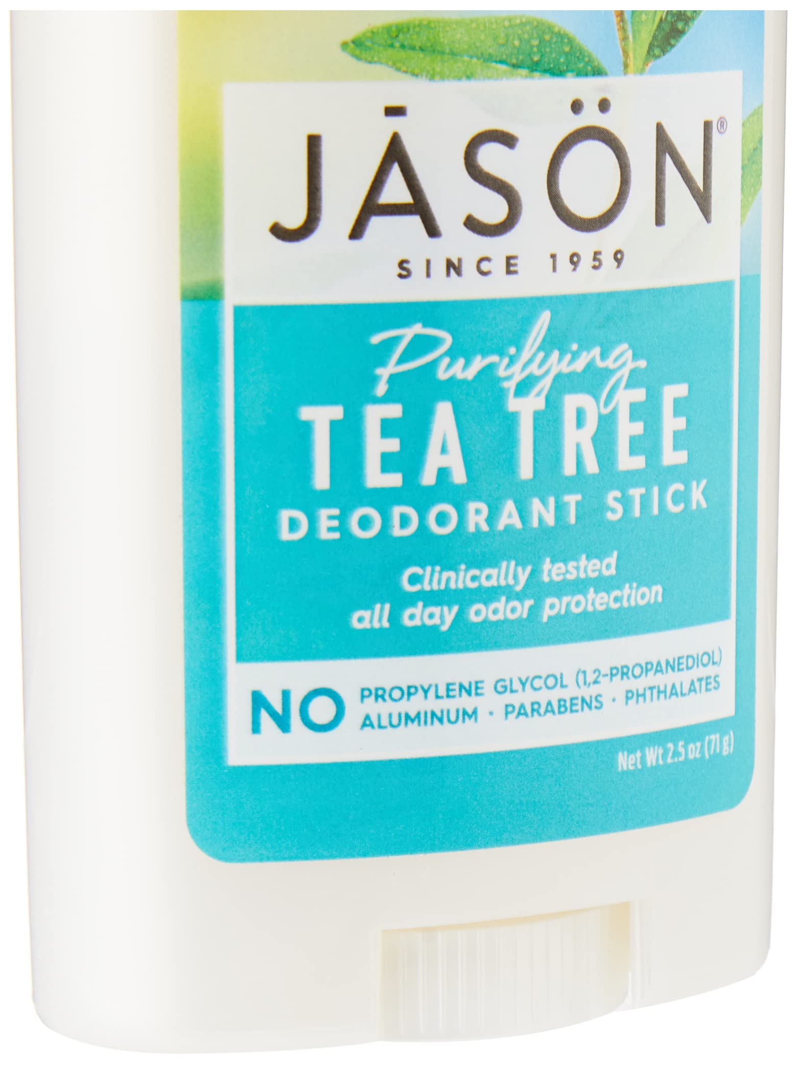 JASON desodorante en barra, árbol de té, aroma fresco para todo el día.
