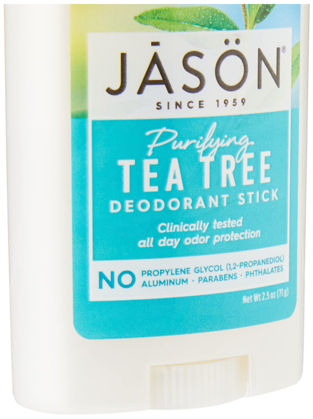 JASON desodorante en barra, árbol de té, aroma fresco para todo el día.