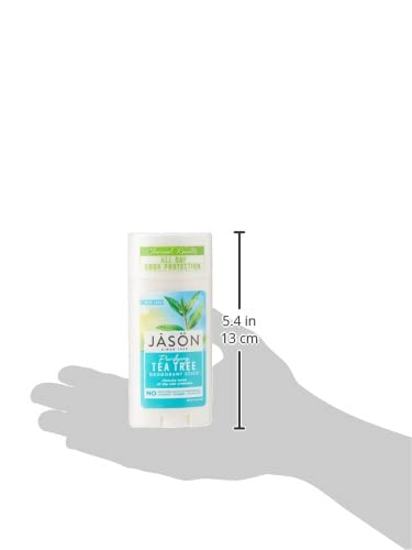 JASON stick de desodorante, árbol de té, fórmula suave para piel sensible.
