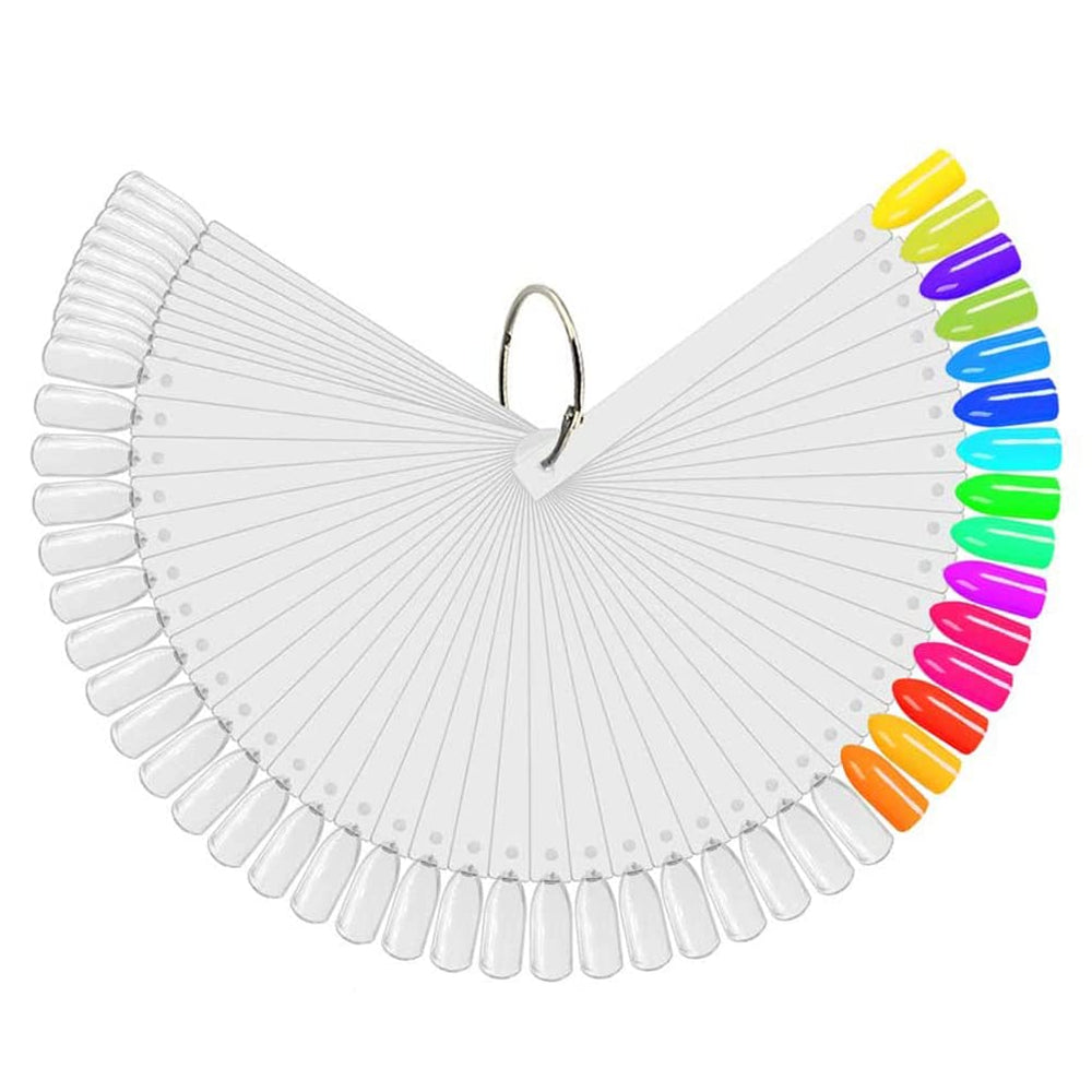 Palitos de muestra JASSINS abanico claro para organizar colores de esmalte.