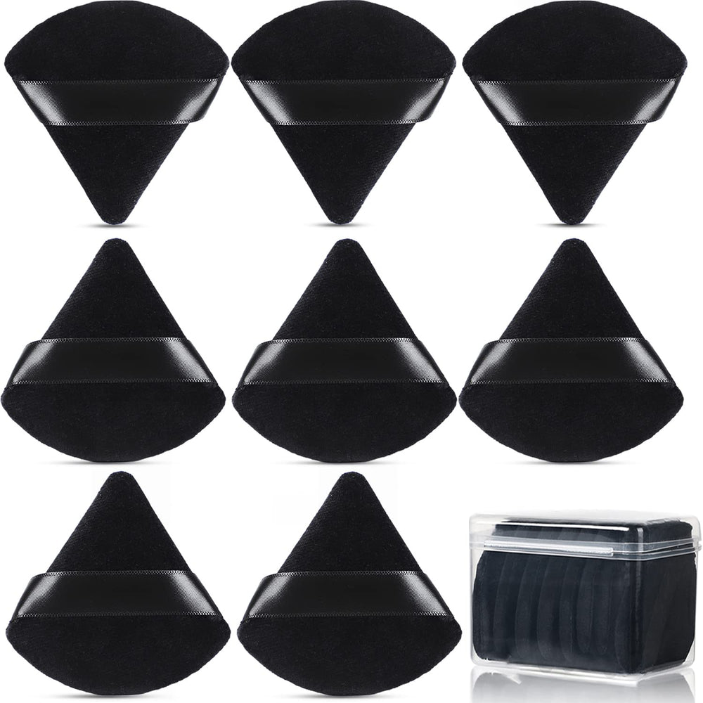 Puff triangular de JASSINS para aplicación suave y precisa.