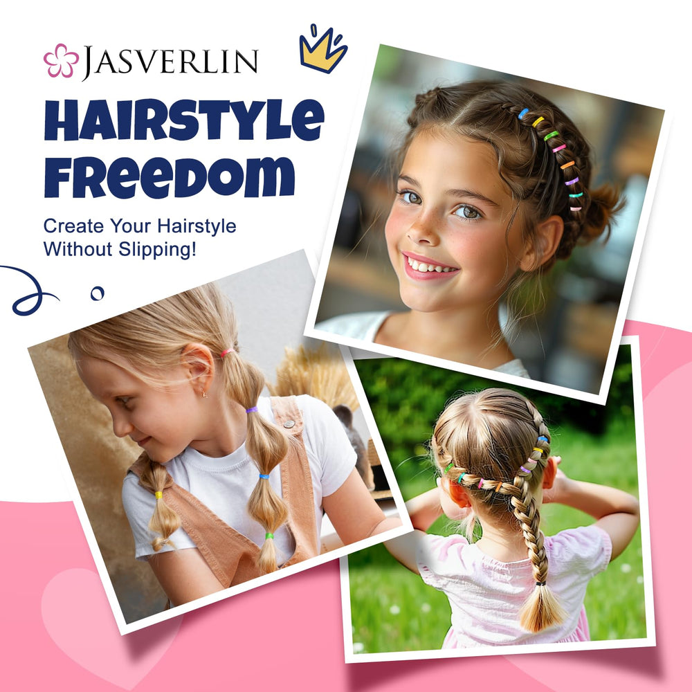 JASVERLIN bandas elásticas para pelo de bebé, ideal para cola de pelo.
