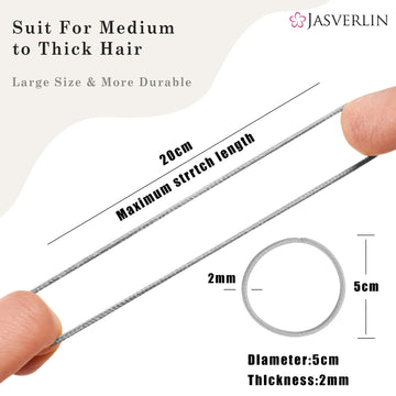 JASVERLIN coletero 2mm gris claro evita tirones, uso diario