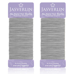 JASVERLIN coletero 2mm gris claro para pelo delicado, sujeción suave
