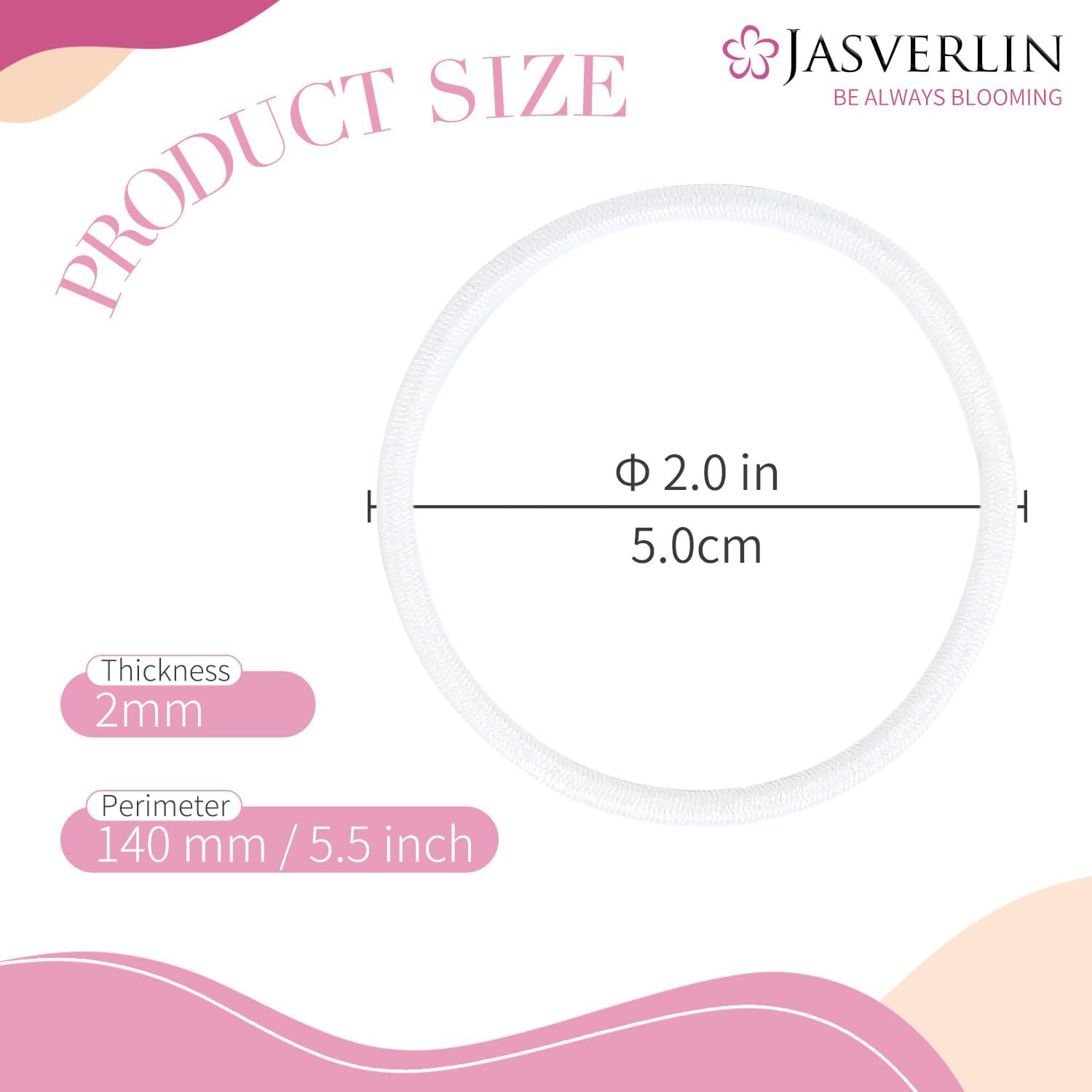 Elásticos Jasverlin 2 mm, colores variados para todos los estilos