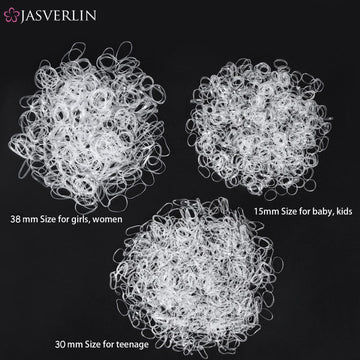 JASVERLIN, elásticos sin dolor que deslizan sin tirar del cabello.