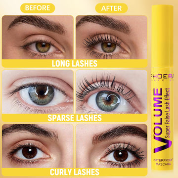 Javpav Bubble Mascara definición-larga para pestañas más visibles