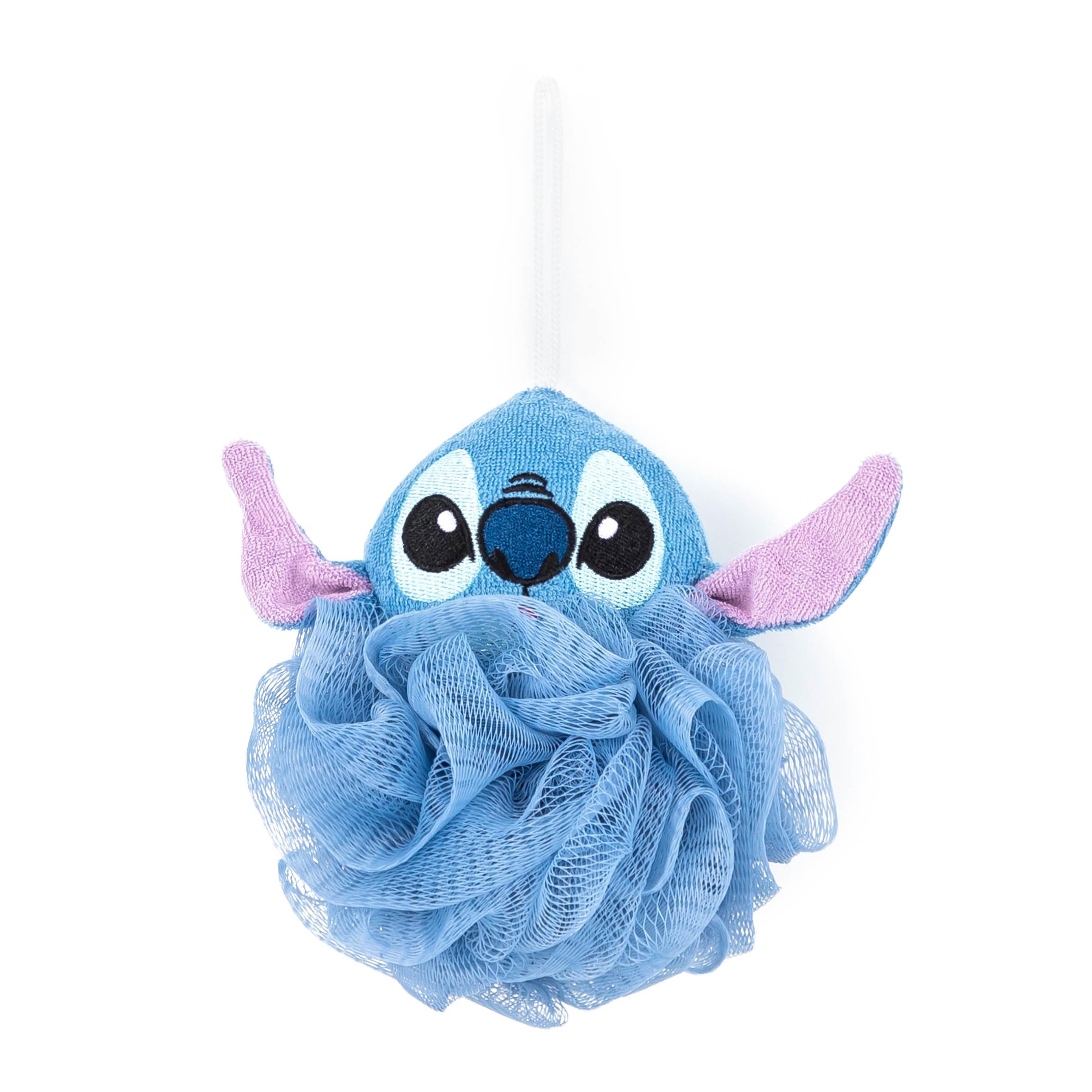 Esponja Jay Franco Lilo Stitch con correa de colgar de 6 pulgadas.