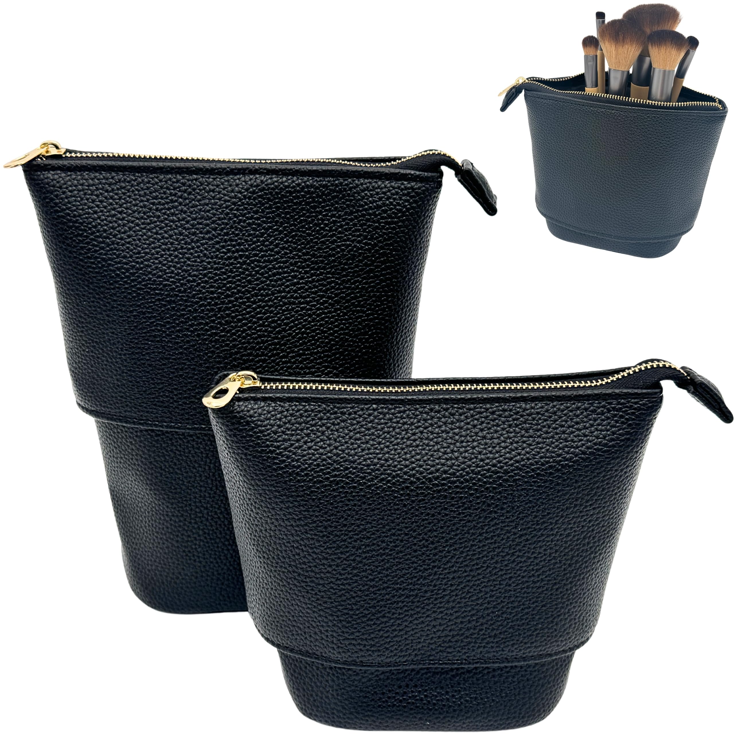 JAZD bolsa pinceles de viaje con soporte para acceso rápido y orden.