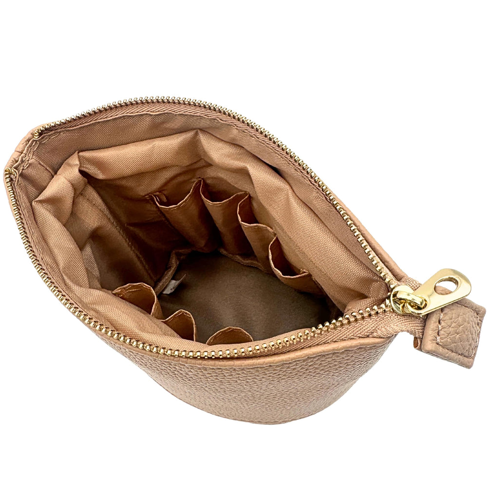 JAZD interior amplio con elásticos para organizar brochas