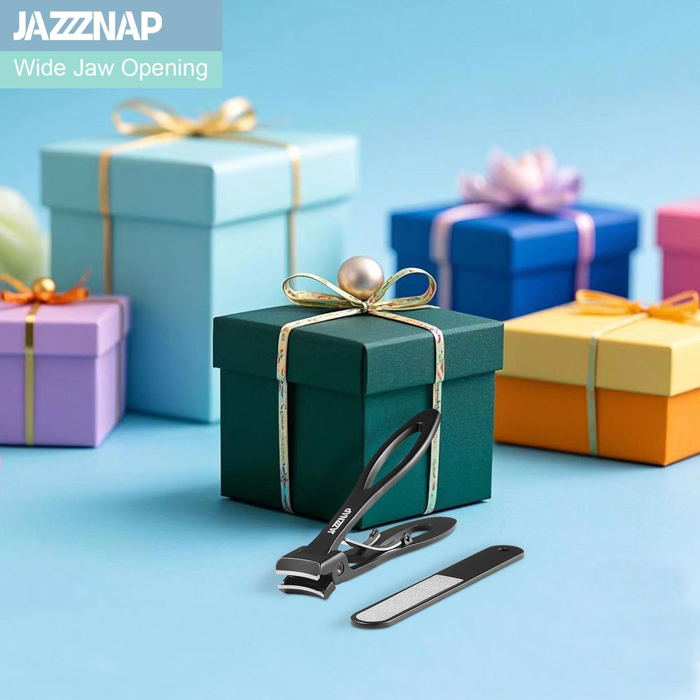 Corta uñas JAZZZNAP mango ergonómico negro para uso diario