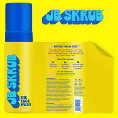 JB SKRUB, aplicación de espuma cremosa para limpiar tras el deporte.