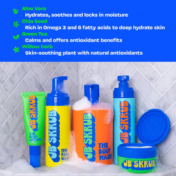 JB SKRUB bruma corporal cítrica, desodorante natural para fresco durante todo el día.