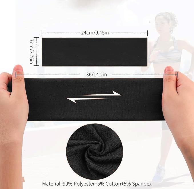 Diadema JCKHXG para mujer en blanco diseñada para yoga suave