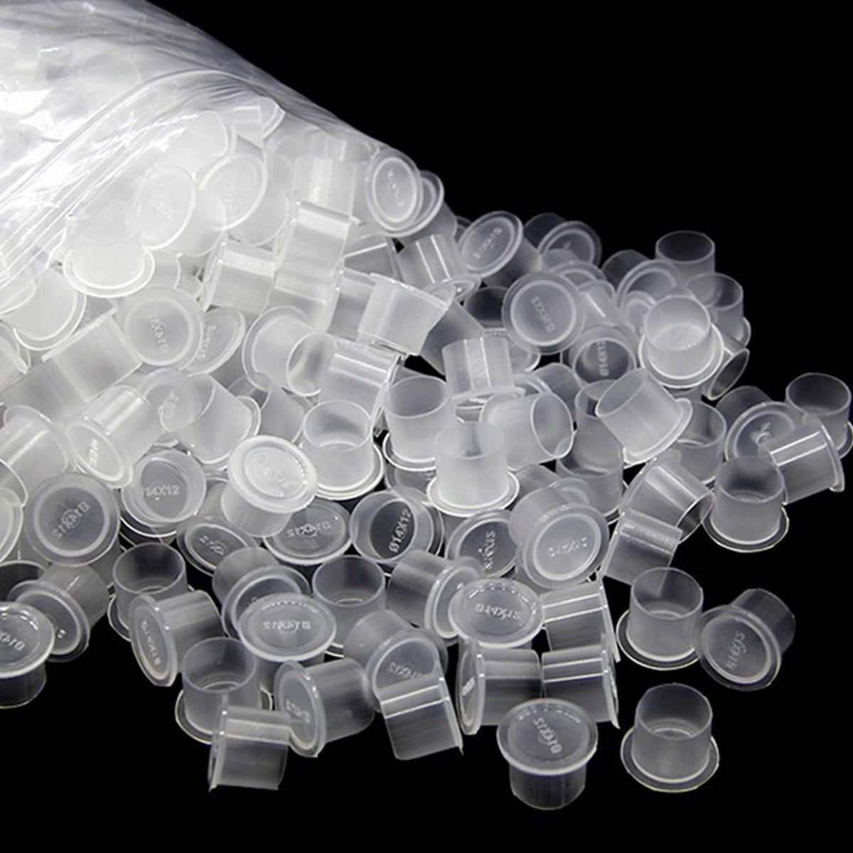 Gobelets d’encre Jconly, ensemble 1000 pièces, base 17 mm, pratique pour les gros volumes.