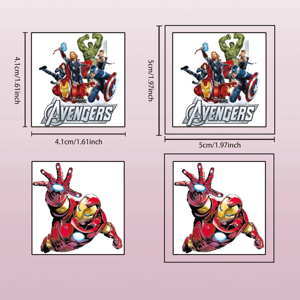 Aplicación fácil de JCQAYB Avengers; duraderos y seguros para piel sensible.
