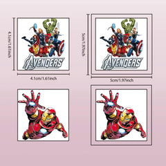 Aplicación fácil de JCQAYB Avengers; duraderos y seguros para piel sensible.
