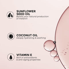 Jeallis aceite corporal hidratante para piel suave durante el bronceado