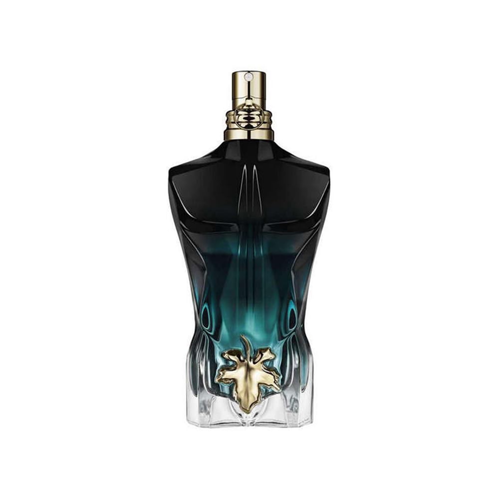 Le Beau Intenso de Jean Paul Gaultier, frasco moderno que evoca presencia nocturna.