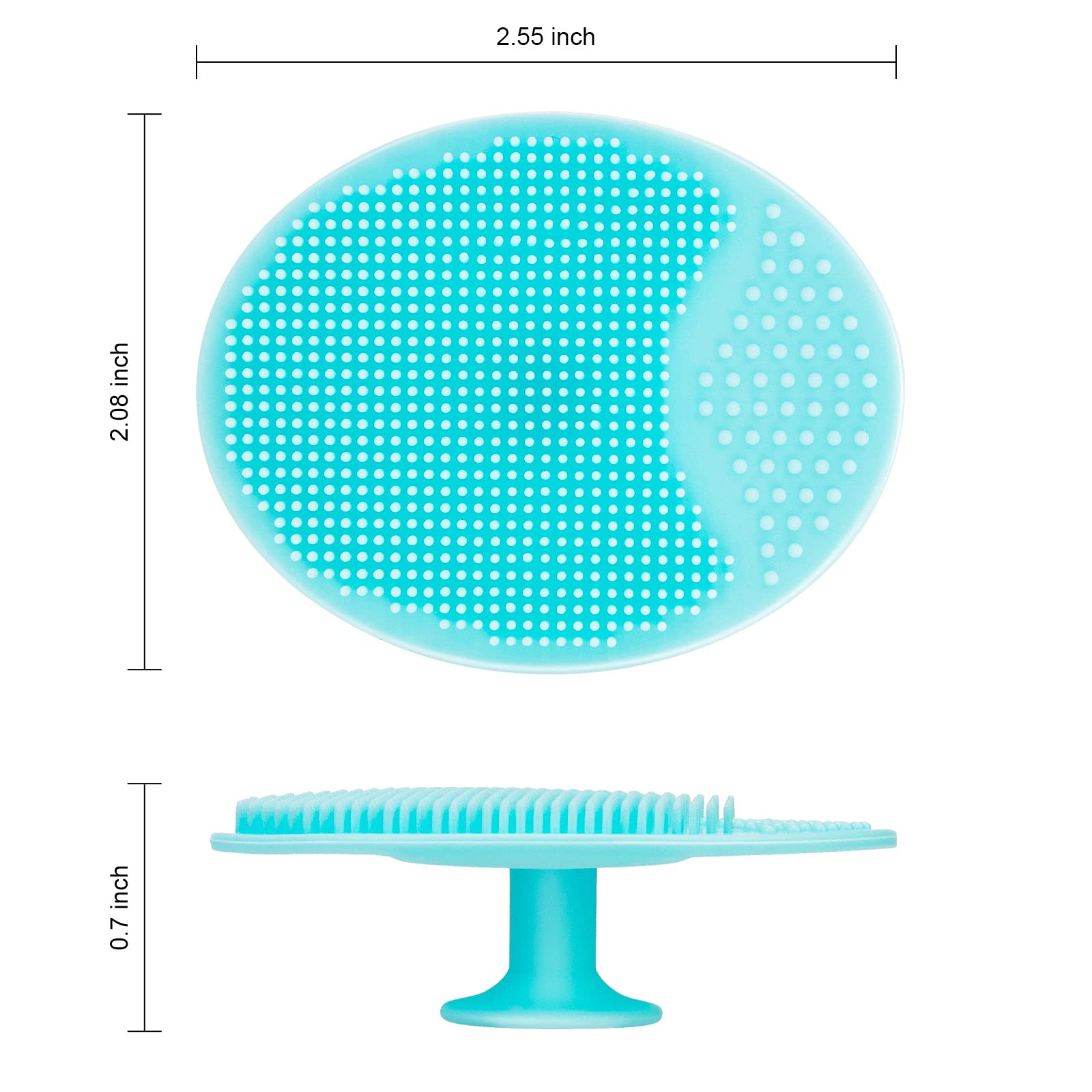 Exfoliante facial silicona dos-en-uno de JEXCULL para exfoliar y masajear