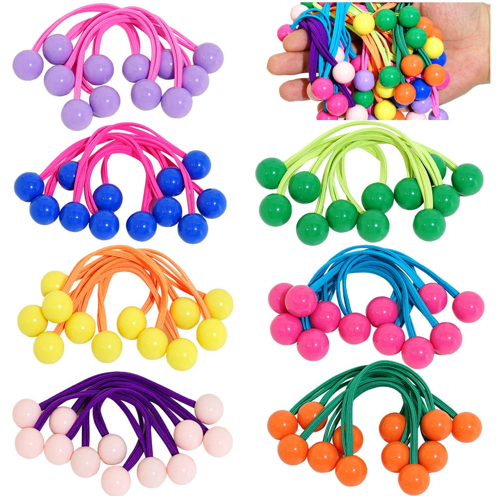 Jeffan bolas dobles cristal: accesorio cómodo para coletas claras y duraderas.