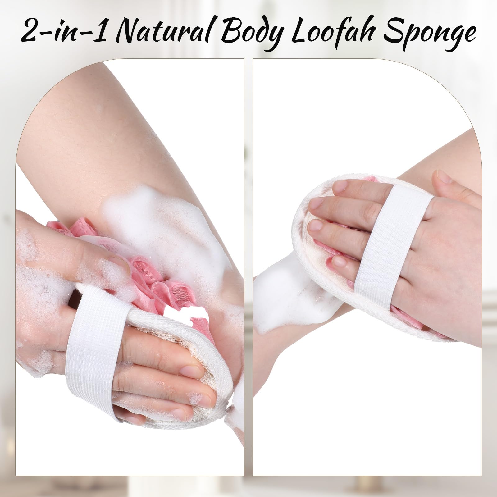 Uso con gel de ducha para una experiencia de limpieza lujosa.