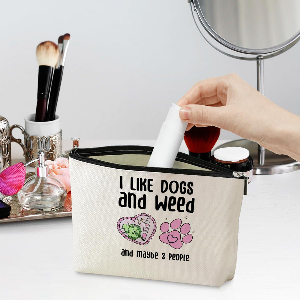 Bolso de maquillaje Jeilink con impresión doble, duradero y fácil de limpiar