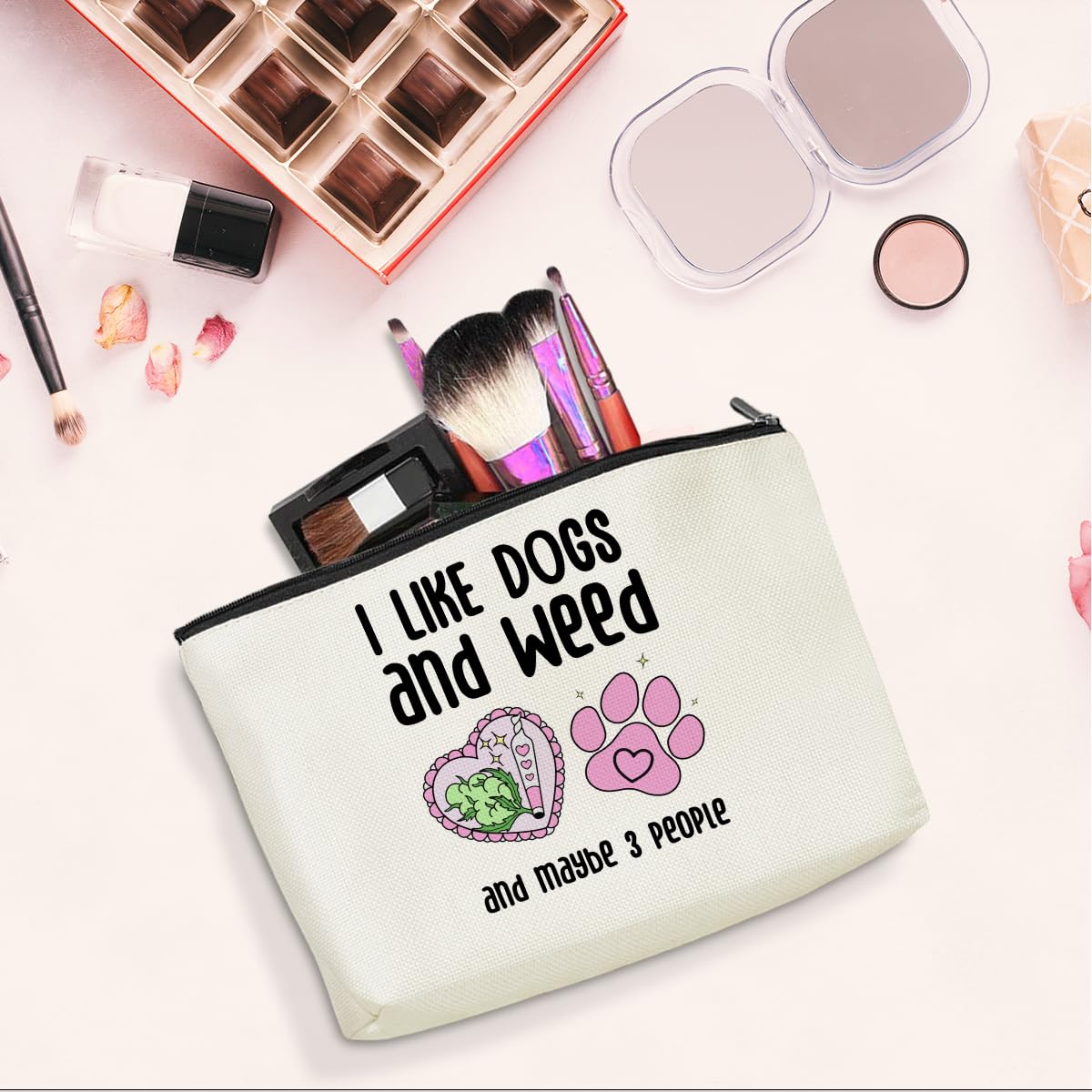 Bolso de maquillaje Jeilink multipropósito, perfecto como neceser de viaje y organizador