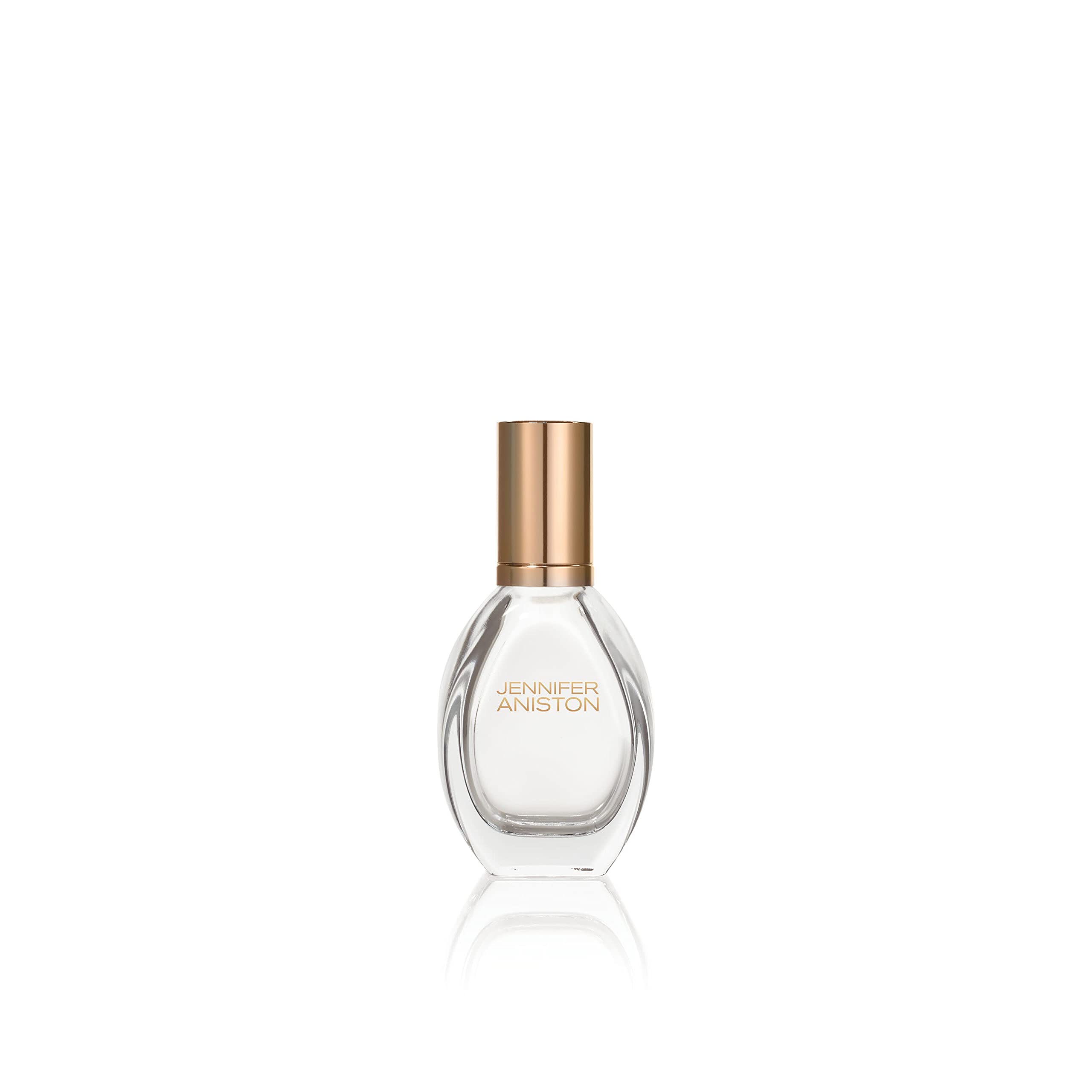 Frasco de Jennifer Aniston Solstice Bloom, primer plano, perfume duradero para uso diario