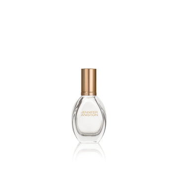 Frasco de Jennifer Aniston Solstice Bloom, primer plano, perfume duradero para uso diario