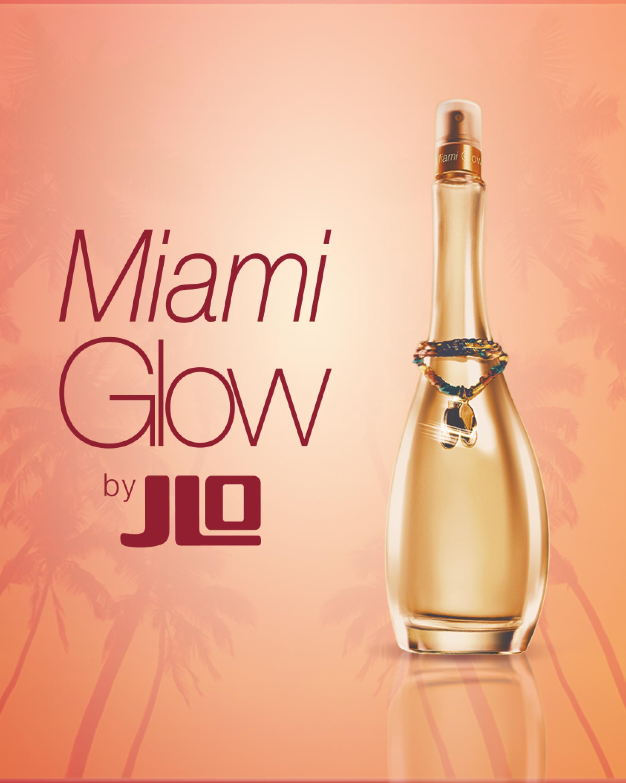 Aroma de Jennifer Lopez Miami Glow en escena nocturna, sugerente y suave a la vez.