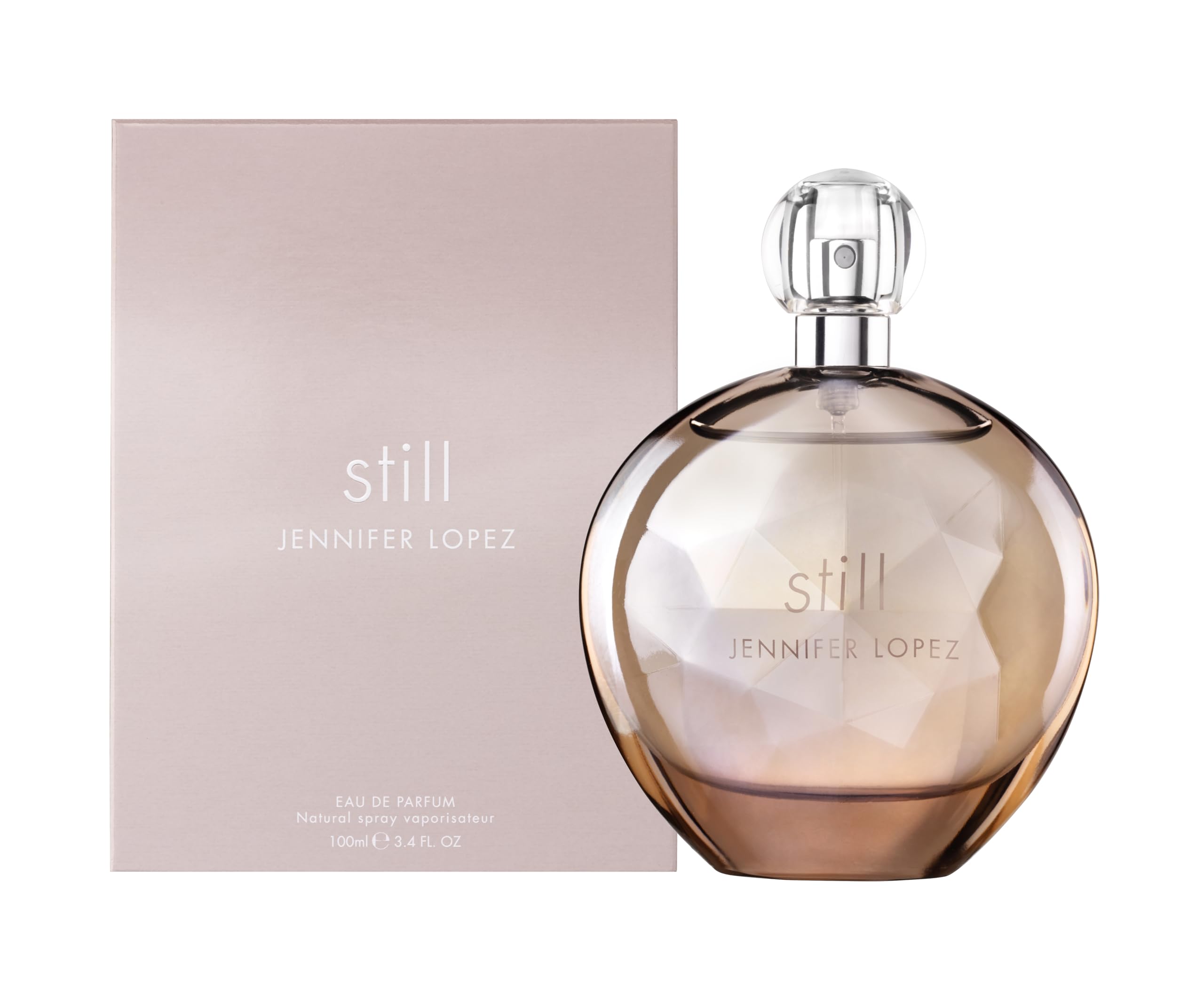 Still de Jennifer López, botella de perfume elegante para mujer, aroma frutal y floral.