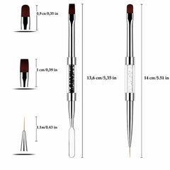 Espátula de acero inoxidable JEONEKID para recoger gel con precisión.